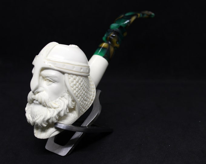 STAR Meerschaum pipes - Block meerschaum Middle Ages Crusader Knight