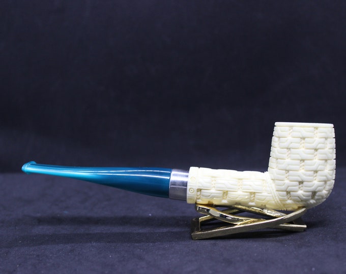 STAR Meerschaum pipes Basket design billiard block meerschaum pipe