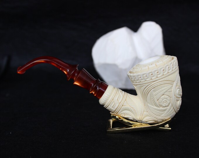 STAR Meerschaum pipes Byzantium inspired Ornaments Block Meerschaum pipe