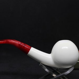 STAR MEERSCHAUM Pipes - Block meerschaum special bent shape pipe