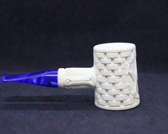 STAR Meerschaum pipes Ornaments Block Meerschaum pipe Masonic Hammer poker nose warmer