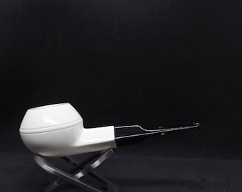 STAR MEERSCHAUM Pipes - Smooth Squat bulldog block meerschaum pipe