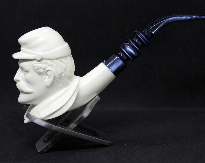 STAR Meerschaum pipes - Block meerschaum Civil War Soldier pipe