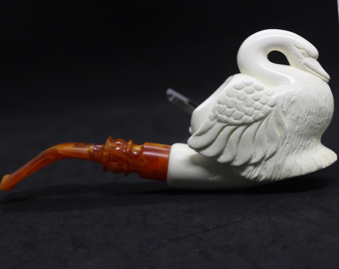 STAR Meerschaum pipes block meerschaum Swan figure pipe