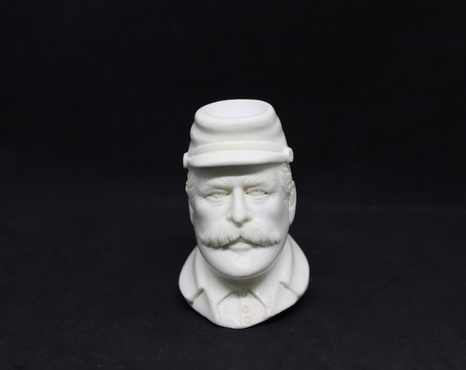 STAR Meerschaum pipes - Block meerschaum Civil War Soldier pipe