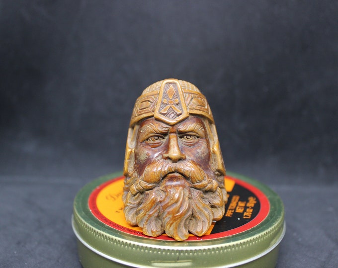 STAR Meerschaum pipes - Antic Looking pre colored block meerschaum Dwarf  pipe