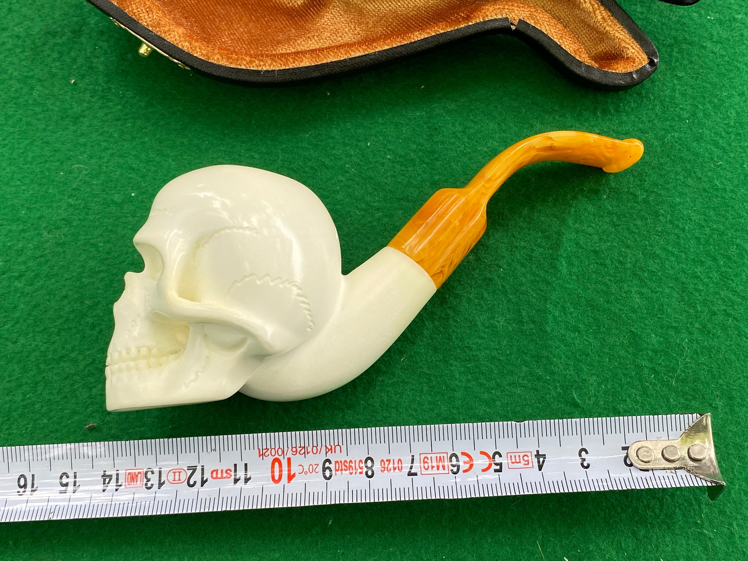 STAR meerschaum pipes Block meerschaum Realistic Skull pipe