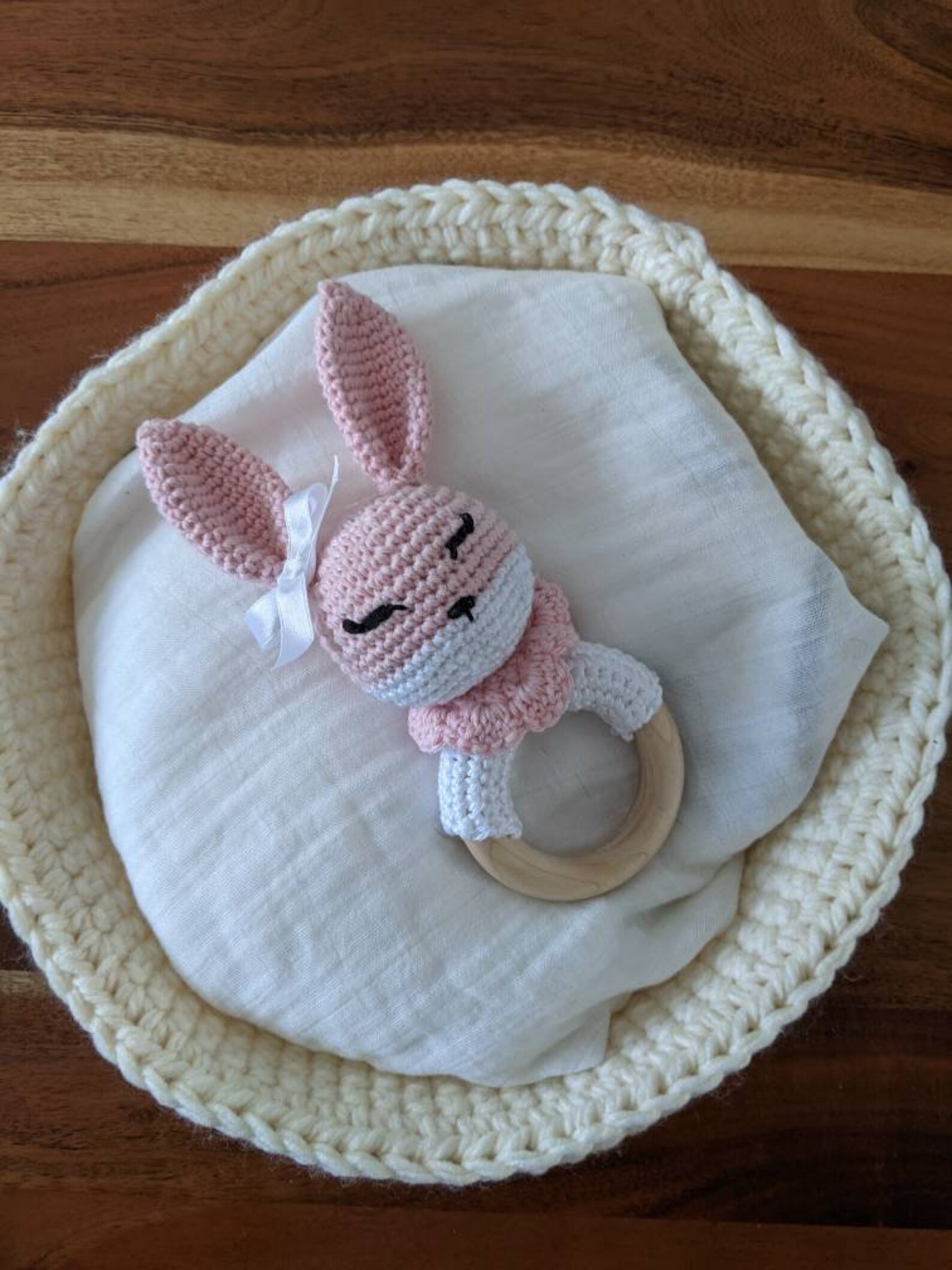 Crocheted Rattle for Baby/rabbit Crochet Baby Rattle/bunny Etsy New