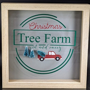 Christmas Tree Farm Shadowbox