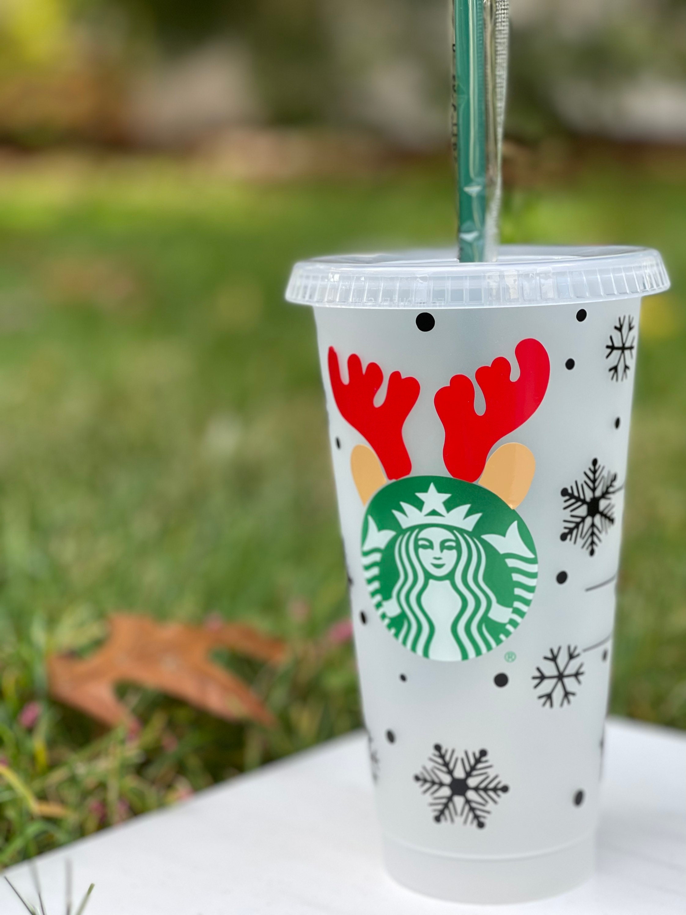 Reindeer Christmas Starbucks Cup/ Personalized Christmas gift/Custom G –  Simply Perfect Designs
