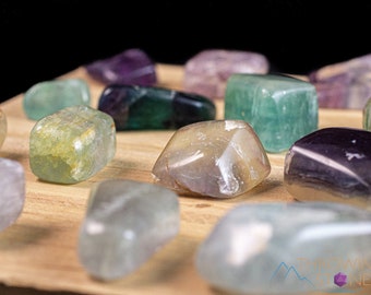 FLUORITE Tumbled Stones - Self Care, Crystal Healing, Tumbled Crystals, Fluorite Stones, E1717