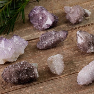 AMETHYST SPIRIT QUARTZ - Raw Amethyst, Crystal Decor, Cactus Quartz, Crystal Cluster, E0005