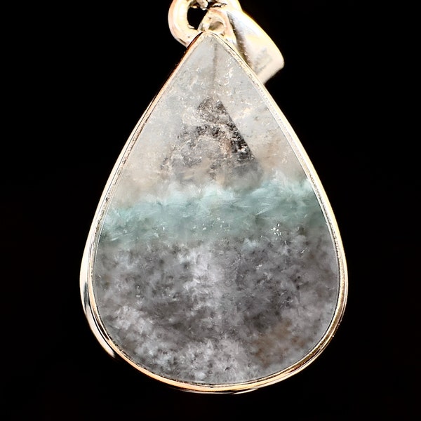 GILALITE in QUARTZ Pendant - State of Paraíba, Brazil - Rare Medusa Paraiba Quartz, One-of-a-Kind, Polished Crystal Cabachon, 53830