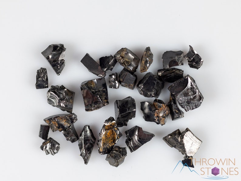 These Elite Noble Shungite Gemstones are a deep black color with a shiny, metallic luster. These rare crystals are the purest form of Shungite and are primarily found in Russia. Shungite is believed to have strong purifying and protective properties.