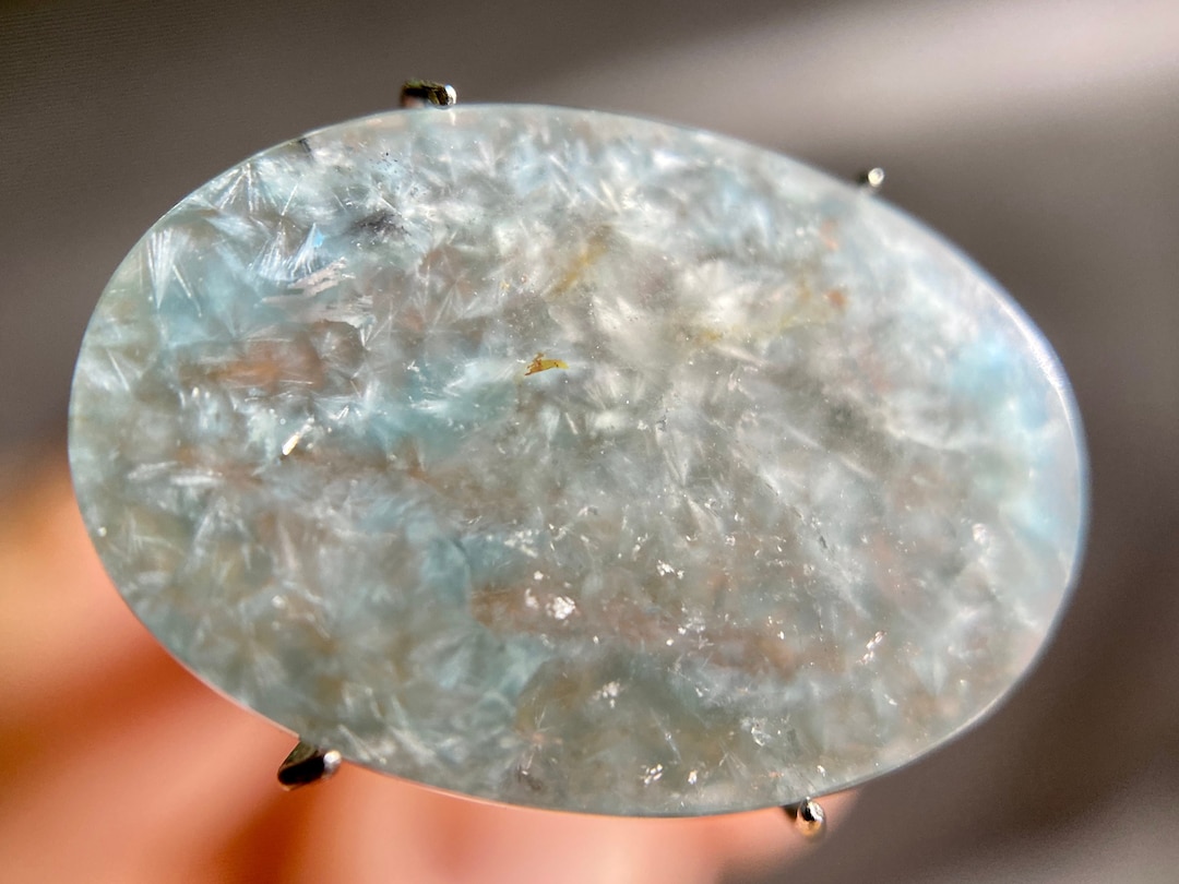 GILALITE Cabochon Medusa Paraiba Quartz Solid Blue Oval Etsy
