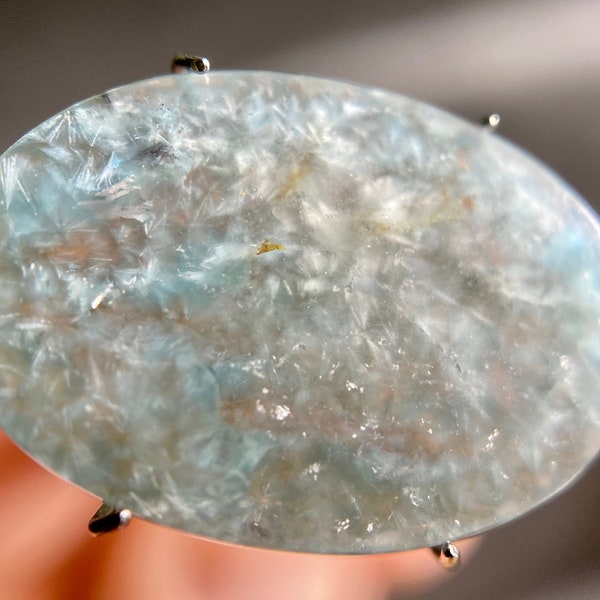 GILALITE Cabochon, Medusa Paraiba Quartz - Solid Blue, Oval - Gemstones, Jewelry Making, 44053