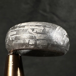 GIBEON Meteorite Ring - Size 4.25 - Meteorite Wedding Ring, Meteorite Band, Space Astronomy Jewelry, B 51289