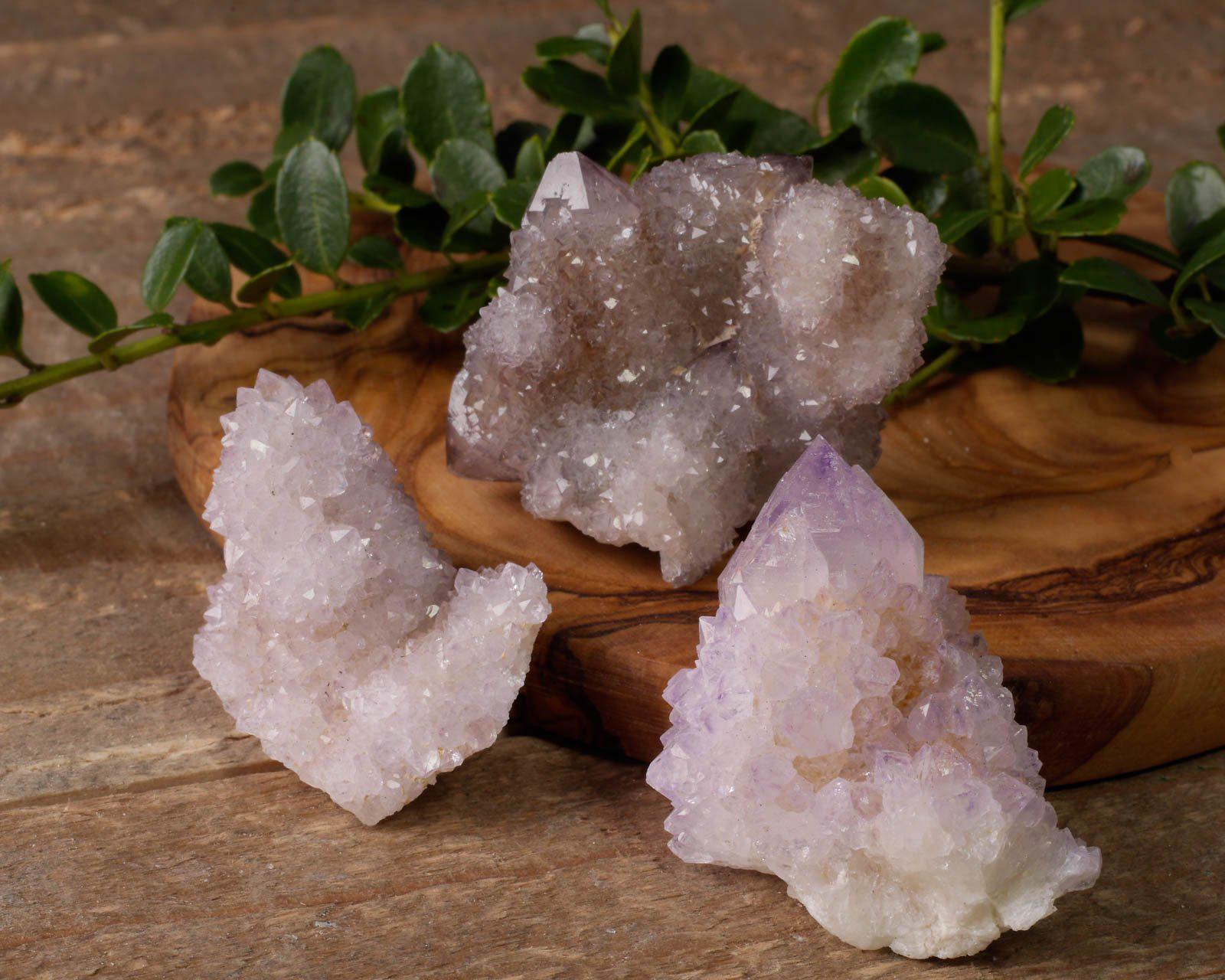AMETHYST SPIRIT QUARTZ  -  Crystal Decor, Cactus Quartz, Crystal Cluster, E0883