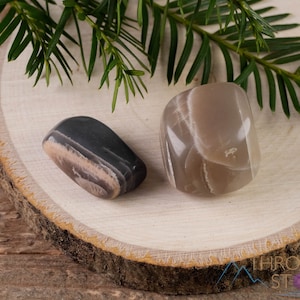 MOONSTONE Gray Tumbled Crystals - Unique Gift, Jewelry Making, Healing Crystals, Tumbled Gemstones - E1153