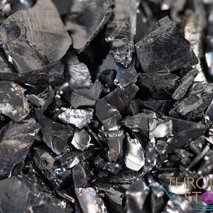 Surowy szlachetny kryształ ELITE SHUNGITE z Raquirite, Kolumbia - Gotycka dekoracja domu, skały i minerały, E2084