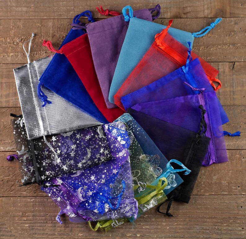 For every bracelet that you purchase you will receive one handpicked drawstring gift bag. These gift pouches are great for storing bracelets in while they are not being worn. CrystalShopsUSA crystals are beautifully handcrafted and ethically sourced.