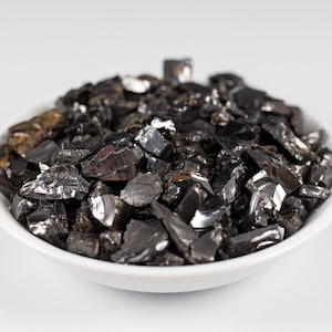 These Elite Noble Shungite Gemstones are a deep black color with a shiny, metallic luster. These rare crystals are the purest form of Shungite and are primarily found in Russia. Shungite is believed to have strong purifying and protective properties.