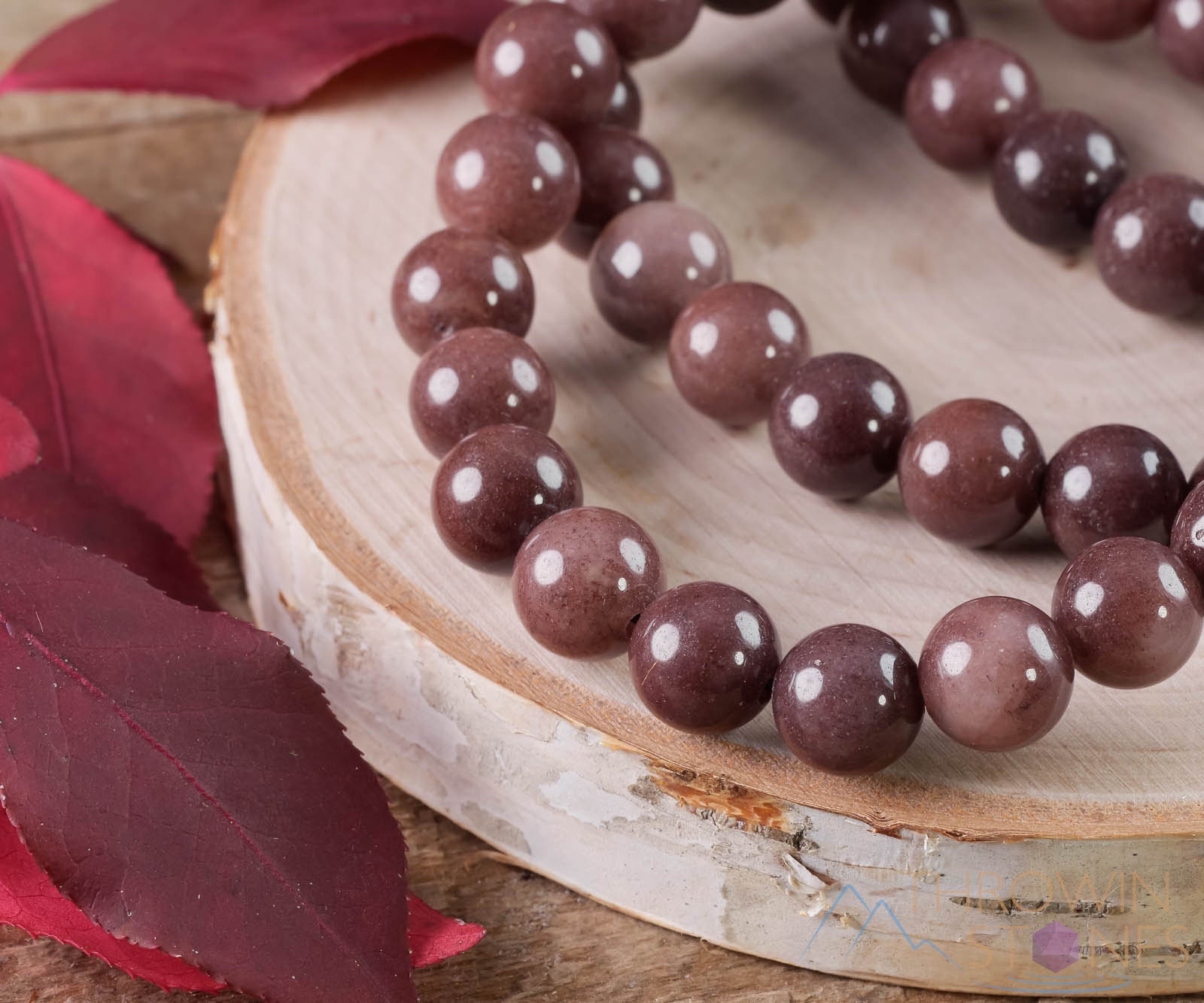 AVENTURINE Purple Crystal Bracelet Round Handmade Jewelry Crystal