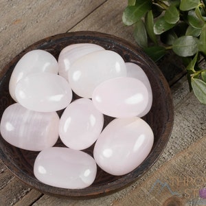 MANGANO CALCITE Tumbled Crystals - Self Care, Metaphysical Crystals, Unique Gift, Crystal Stones - E1007