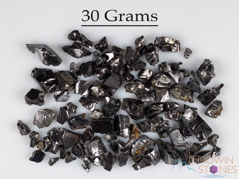 These Elite Noble Shungite Gemstones are a deep black color with a shiny, metallic luster. These rare crystals are the purest form of Shungite and are primarily found in Russia. Shungite is believed to have strong purifying and protective properties.