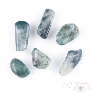 DUMORTIERITE in KYANITE Tumbled Crystals – Unique Gift, Jewelry Making, Healing Crystals, Tumbled Gemstones - E1028