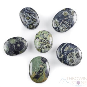 KAMBABA JASPER Worry Palm Stone - Thin - Healing Crystals, Unique Gift, E1616