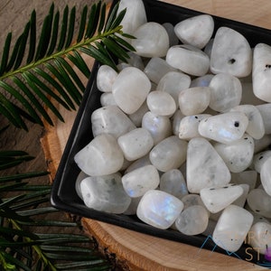 Rainbow MOONSTONE Crystals - Loose Gemstones, Handmade Jewelry, Tumbled Crystals, Polished Stones, E1117