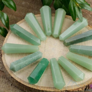 Green AVENTURINE Crystal Tower - Mini - Double Terminated, Crystal Point, Healing Wand, E1405