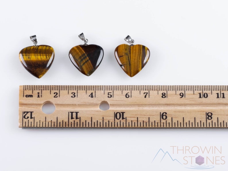 Wedding Gift E0740 TIGERS EYE Healing Crystal Heart Pendant Bridesmaid Gift Crystal Jewelry