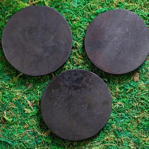 Disco de Shungit - Protección EMF, Placa de Carga, Chakra Raíz, Placa de Shungit, E1837