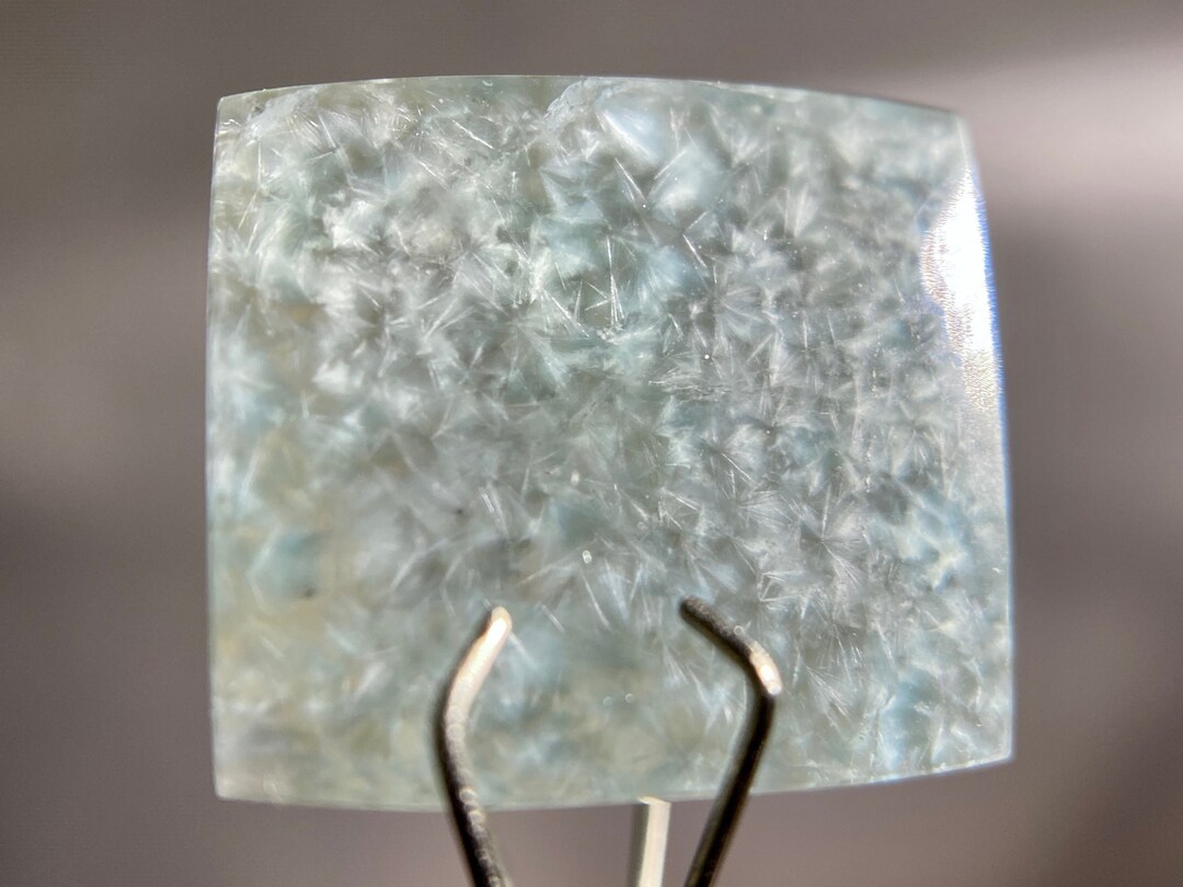 GILALITE Cabochon, Medusa Paraiba Quartz Solid Blue, Rectangle