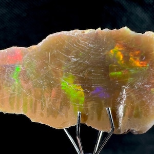 OPAL Raw Crystal - 4A, Cutting Grade - Opal Jewelry Making, Certified Opal Gemstone, Welo Opal, 50597