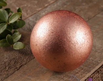 COPPER Sphere - Home Decor, Housewarming Gift, Unique Gift, Copper Crystals, E0293