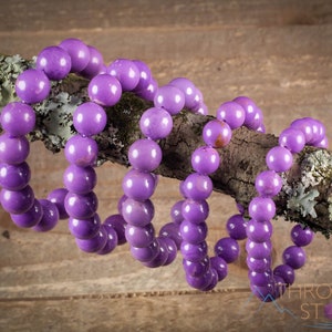 PHOSPHOSIDERITE Crystal Bracelet- Round - Crystal Jewelry, Gemstone Bracelet, Healing Crystals, Jewelry Gift, E1558