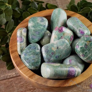 RUBY FUCHSITE Tumbled Crystals - Crystal Healing, Protection Stones, Metaphysical Crystals, Pocket Stones, E0950