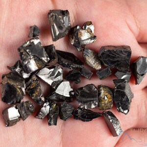 These Elite Noble Shungite Gemstones are a deep black color with a shiny, metallic luster. These rare crystals are the purest form of Shungite and are primarily found in Russia. Shungite is believed to have strong purifying and protective properties.