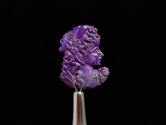 SUGILITE Cameo Cabochon - Crystals, Jewelry Supplies, Gems, 45119