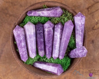 LEPIDOLITE Double Terminated Points - Mini Crystals -  Pencil Point, Crystal Wand, Pocket Stones, E2010