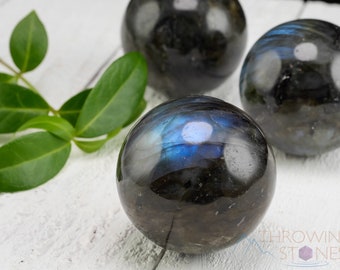 LABRADORITE Crystal Sphere - Reiki Healing, Crystal Grid, Polished Crystals, Labradorite Sphere, E0988