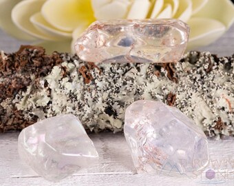AURA QUARZ Trommelkristalle - Housewarminggeschenk, Heilkristalle, Einzigartiges Geschenk, Meditationssteine, E1680