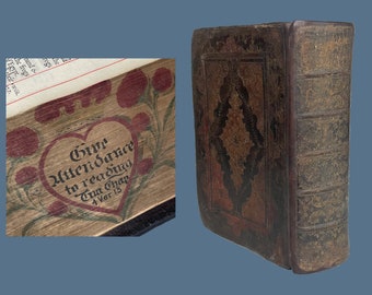 Fore-Edge Painting with Berries - King James Bible Fine Binding with Duke of Grafton Prime Minister of England Provenance