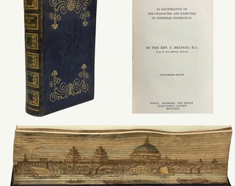 Exposition of Psalm CXIX by Charles Bridges with Scenic Fore-Edge Painting of St. Paul's Cathedral