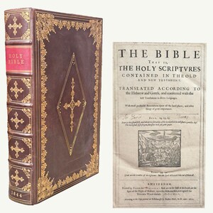 Own A Piece Of History: Original 1583 Geneva Bible Leaf – Largest Folio Size – Choose Your Passage (Grand Noble Edition)