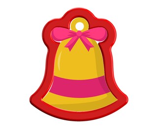 Christmas Bell Cookie Cutter - 1 / High quality cutter (made from Food safe PLA)