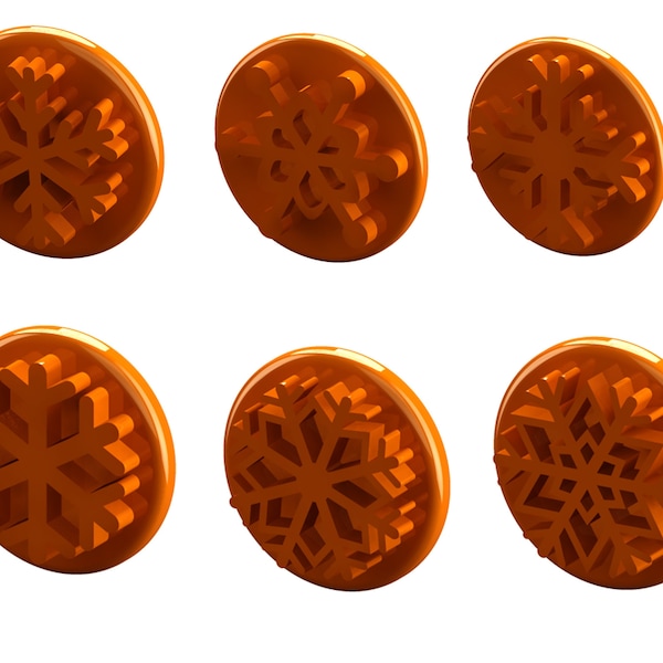 Snowflake Cookie Stamp Set / High quality stamp (made from Food safe PLA)